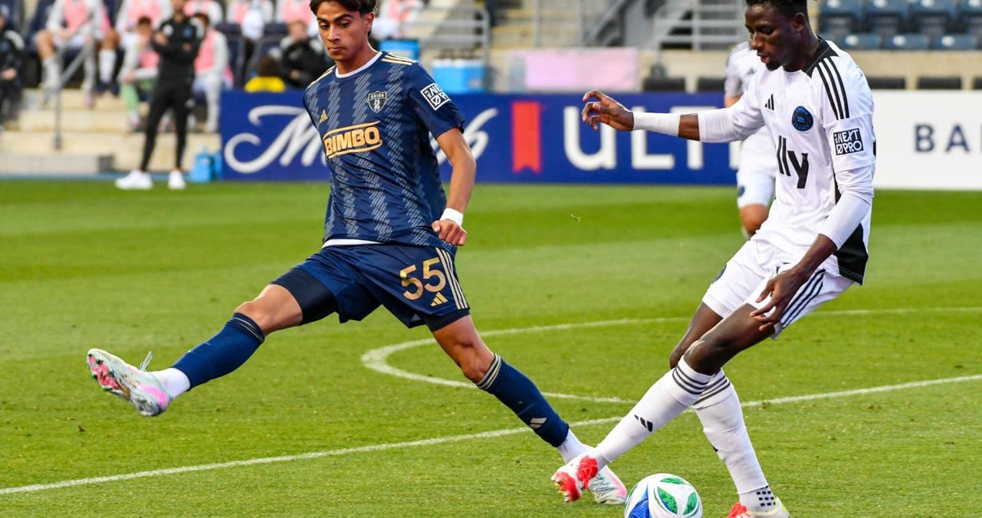 Crown Legacy player tackles Philadelphia Union II opponent