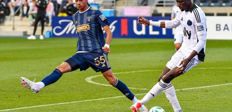 Crown Legacy player tackles Philadelphia Union II opponent