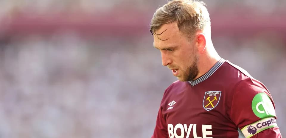 West Ham player in action during match
