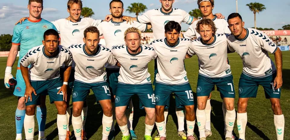 Naples team photo before USL League One Cup match