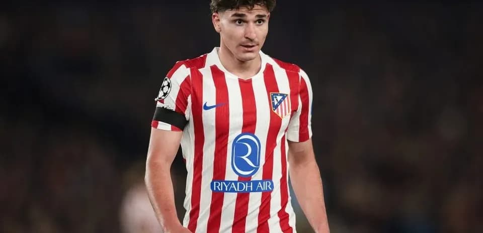Atletico Madrid player during match on the field