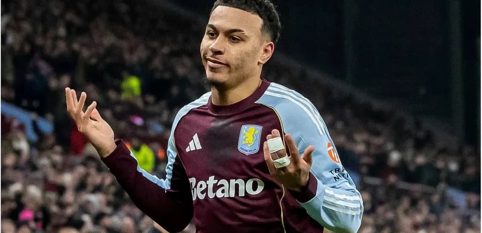 Player gesturing during a football match