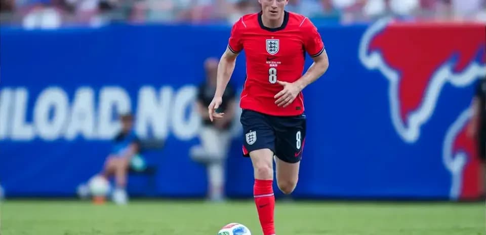 Player dribbling the ball during a soccer match