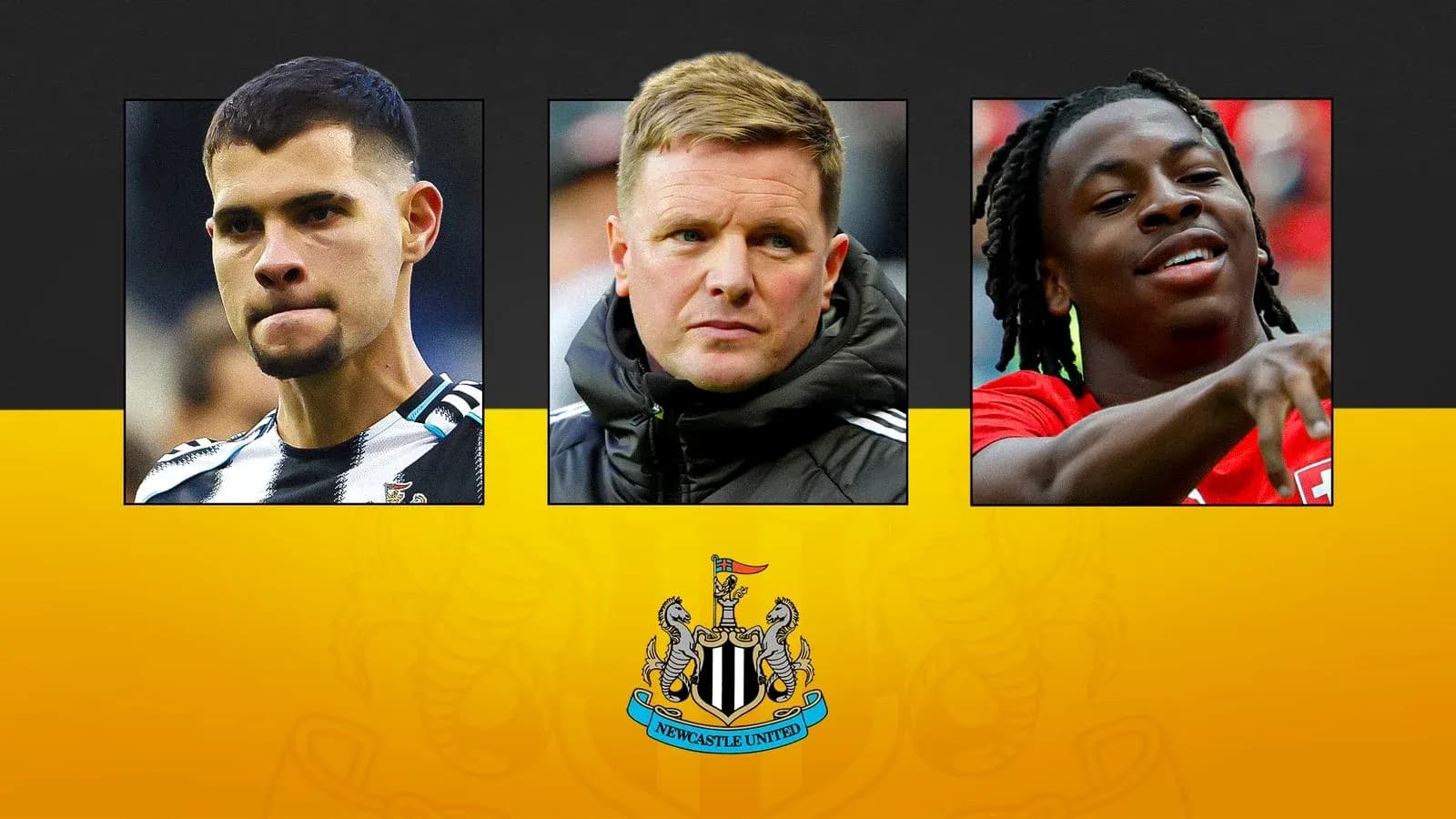 Three individuals associated with Newcastle United club