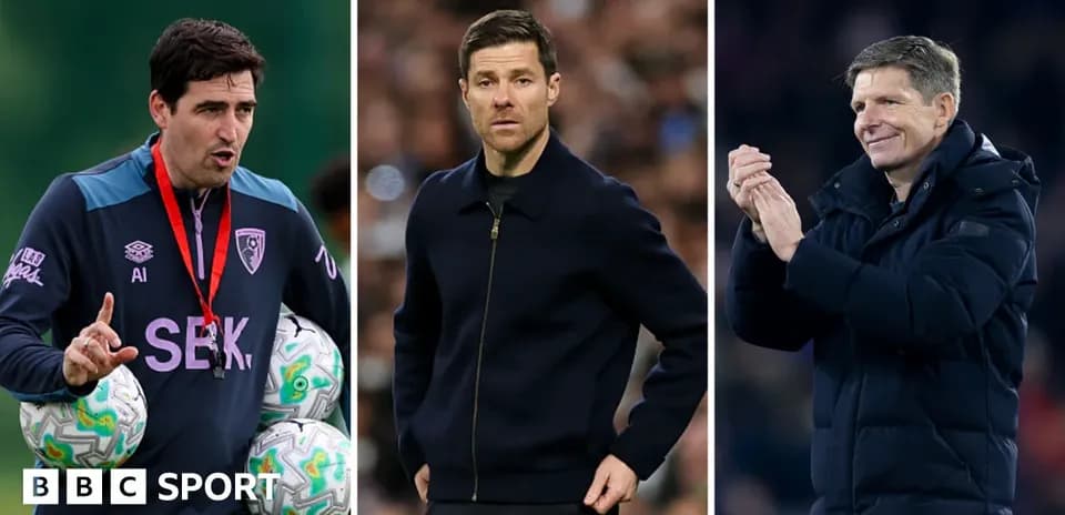 Three football managers on the sidelines