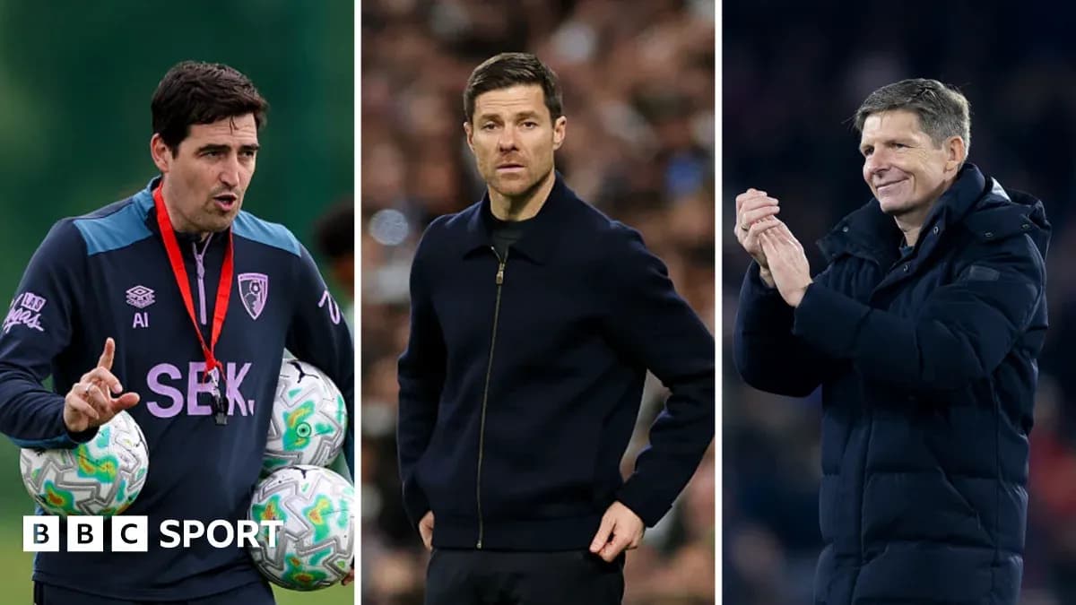 Three football managers on the sidelines