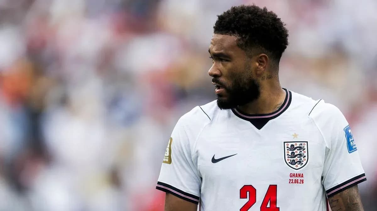 Player wearing England jersey during a match