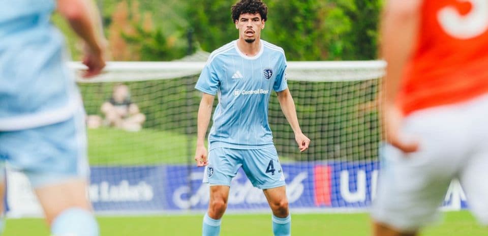 Sporting KC II player during MLS Next Pro match