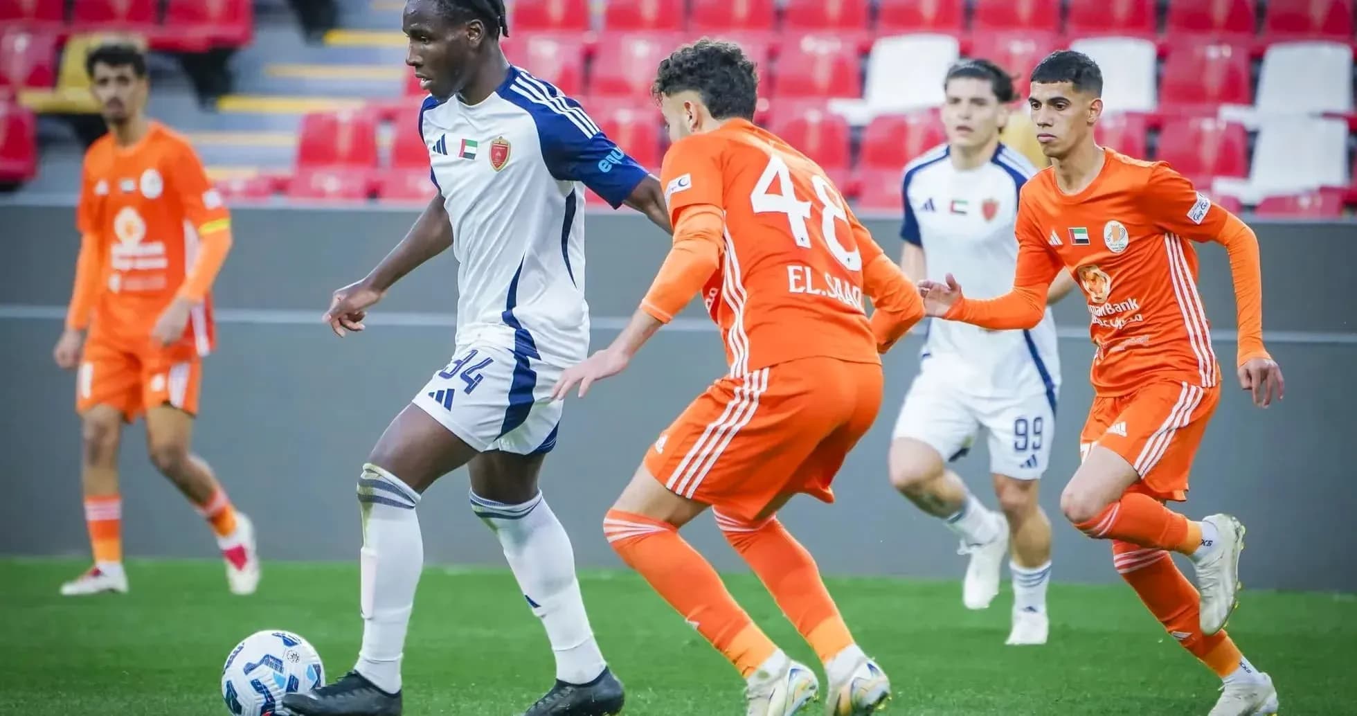 Players in action during U23 football match