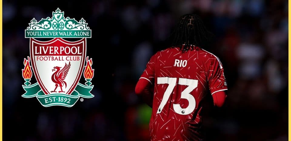 Player wearing Liverpool jersey with number 73