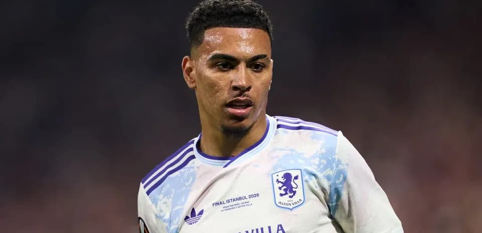 Player in Aston Villa kit during match