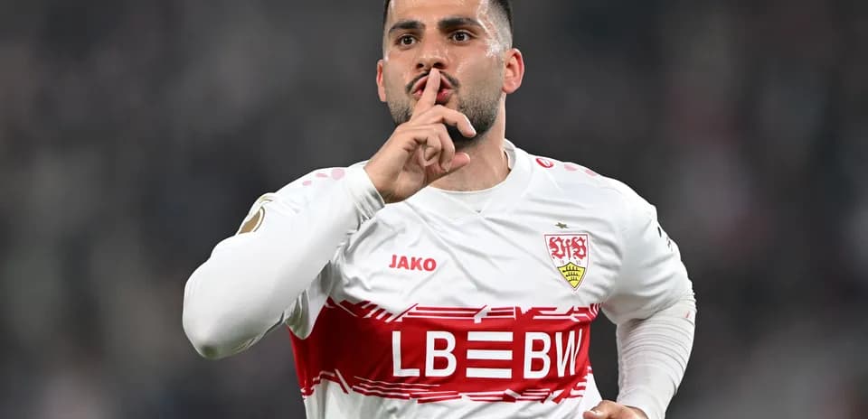 Player celebrating with finger on lips gesture