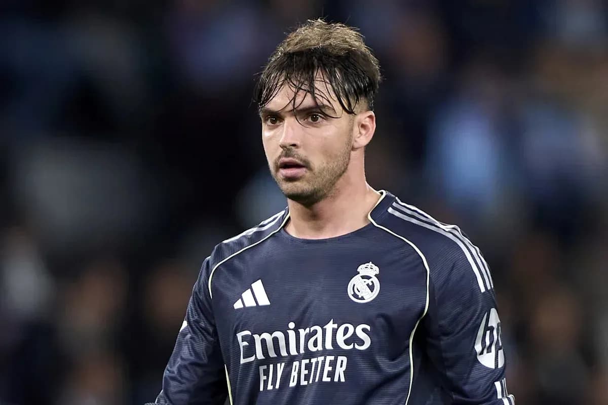 Goalkeeper in Real Madrid jersey during match