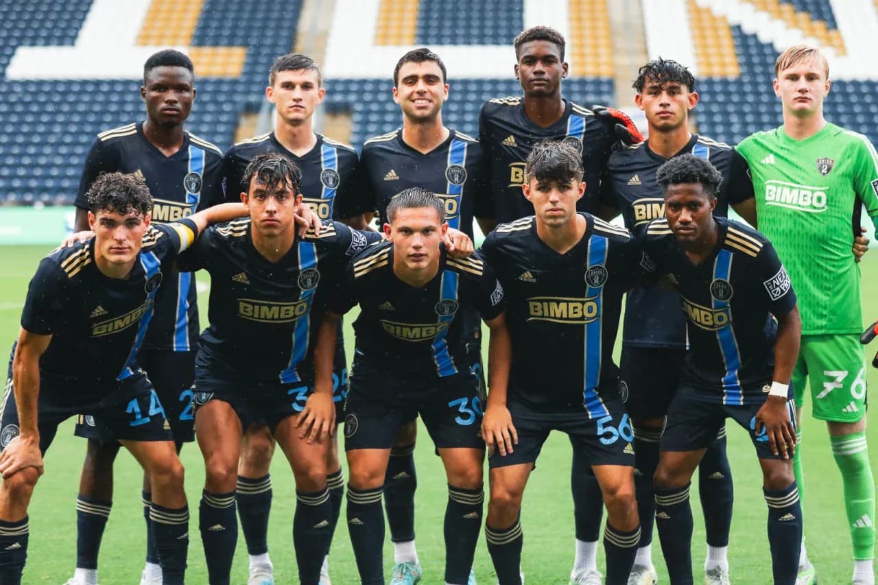 Philadelphia Union II team photo before match