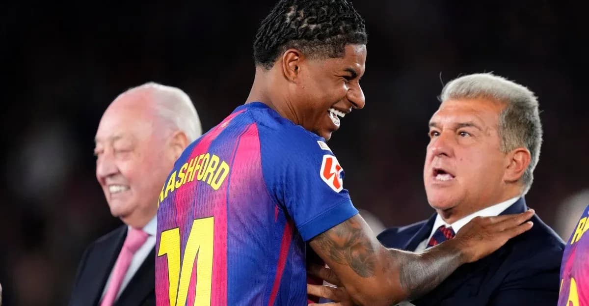 Marcus Rashford interacting with officials at event