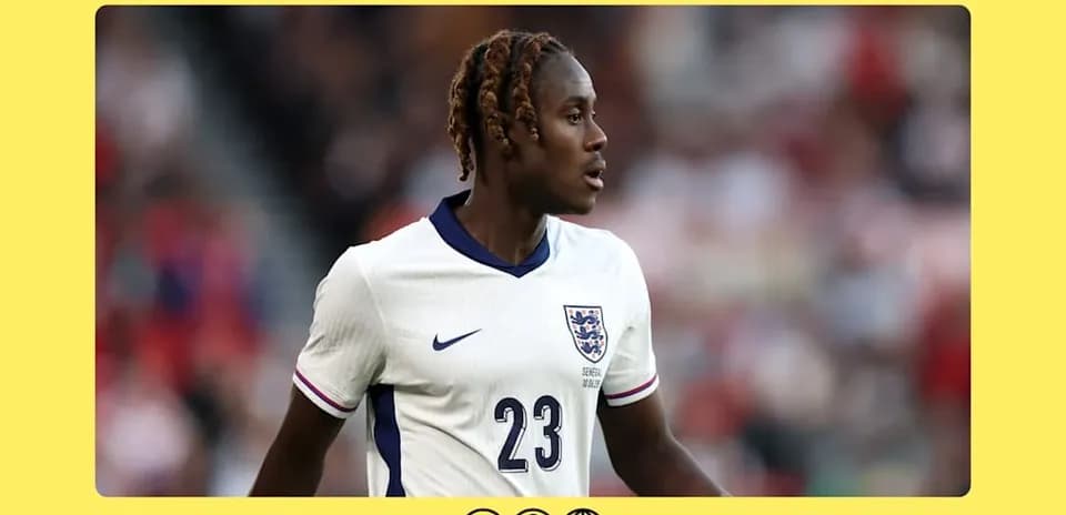 Player in England kit during match action