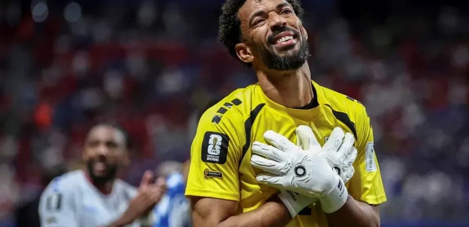 Goalkeeper celebrating after match victory