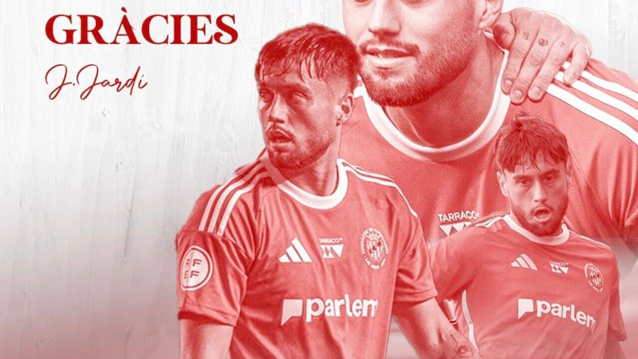 Three images of player J. Jardi in red jersey