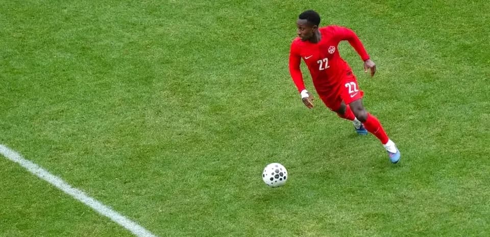 Canada player in action during World Cup qualifying