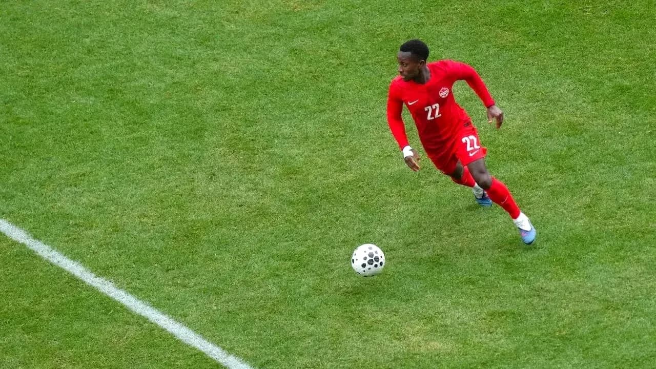 Canada player in action during World Cup qualifying