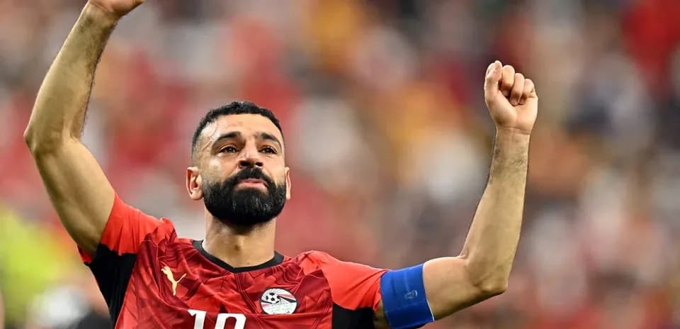 Egyptian player celebrating during a match
