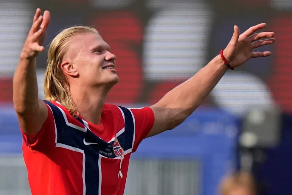 Player celebrating a goal on the field