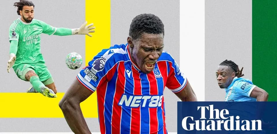 Crystal Palace player reacting during match with goalkeeper