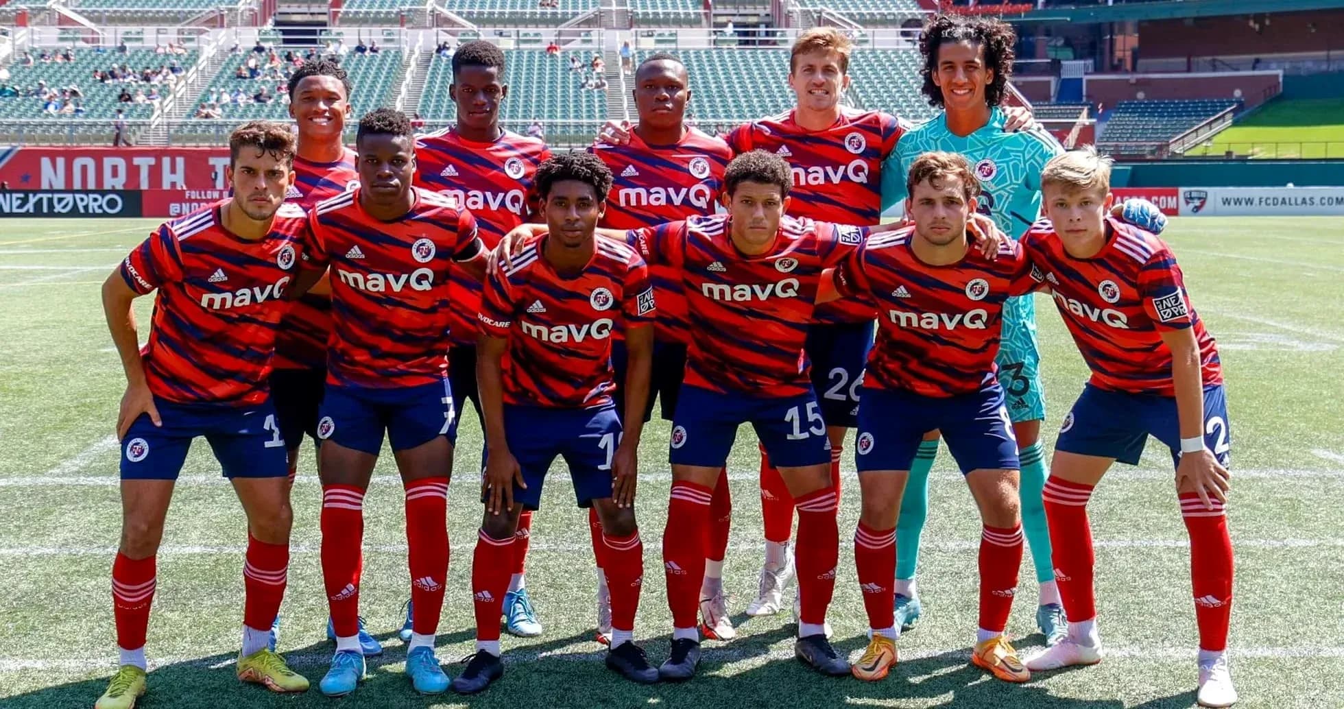 North Texas team photo before the match