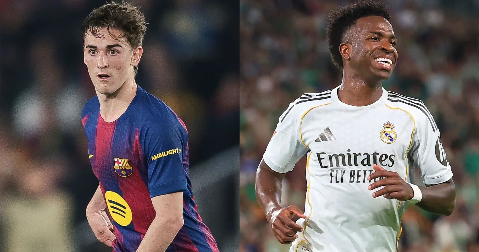 Baldé and Vinícius Jr. during a match