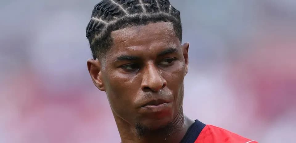 Athlete with braided hairstyle in sports attire