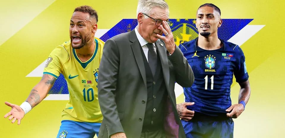 Neymar and teammate with coach during match
