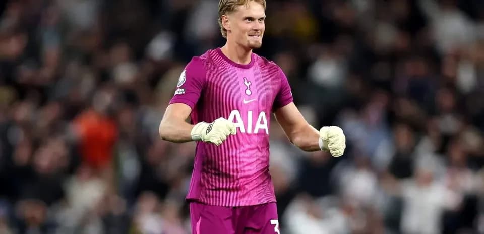 Goalkeeper celebrating during a football match