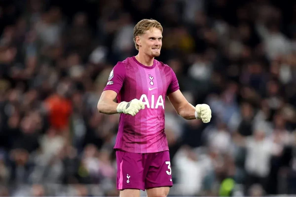 Goalkeeper celebrating during a football match
