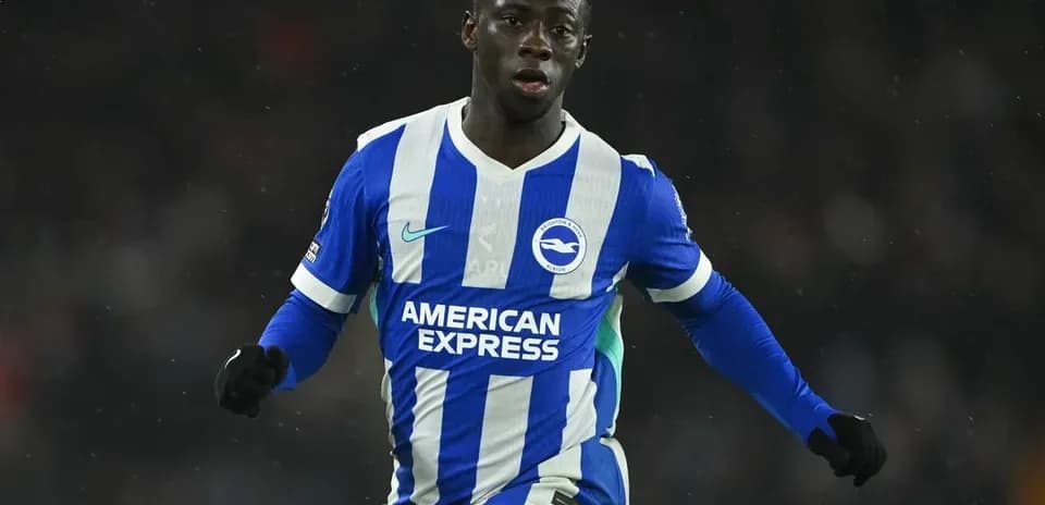 Player celebrating during a match for Brighton