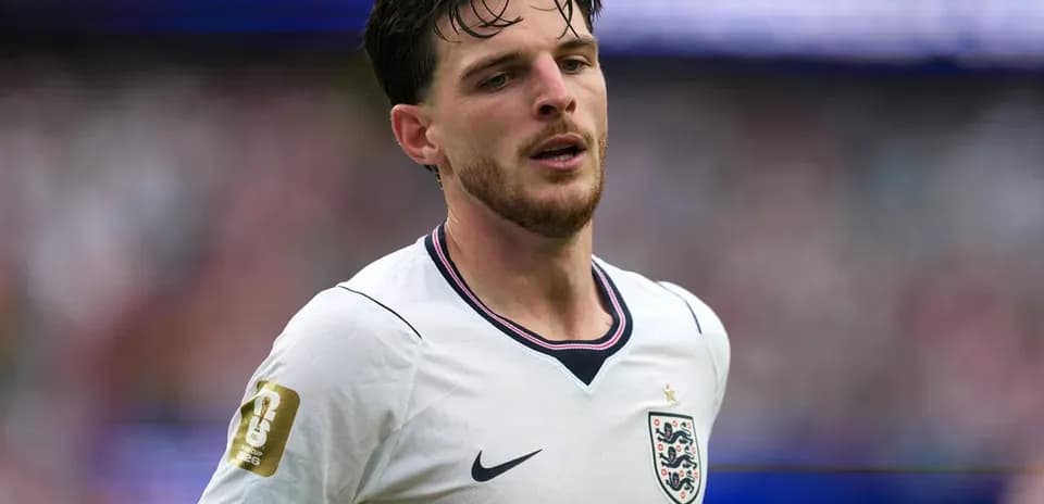 Player in England kit during a football match