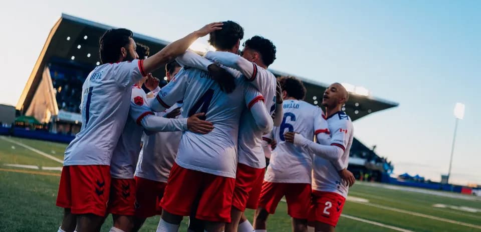 HFX Wanderers FC celebrating a goal