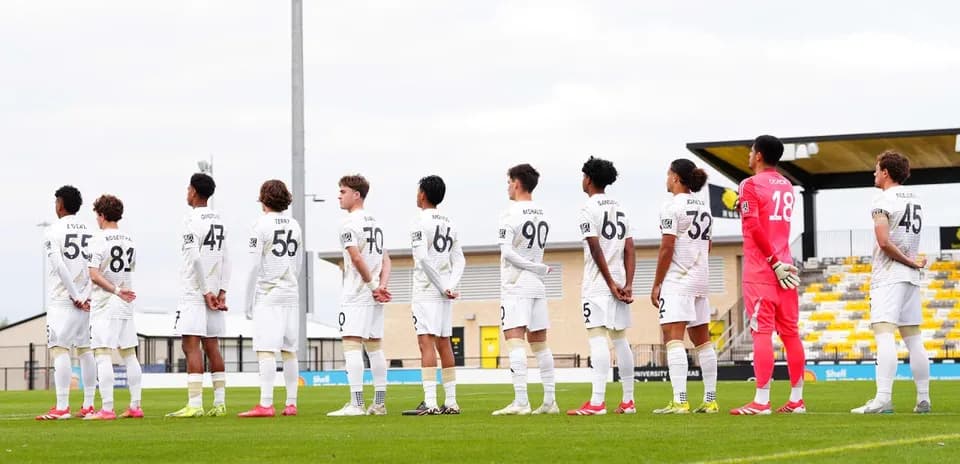 Vancouver Whitecaps II players standing in formation