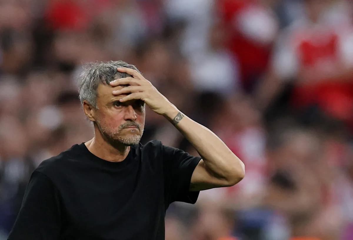 Manager expressing concern during a match
