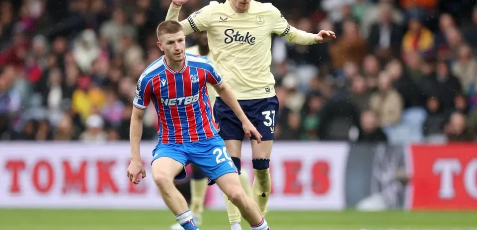 Crystal Palace player in action against Everton