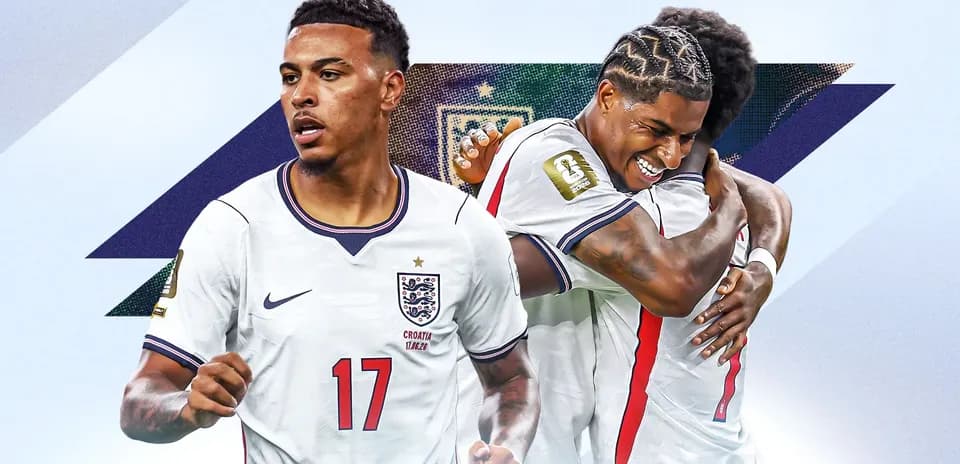 England players celebrating a goal during match