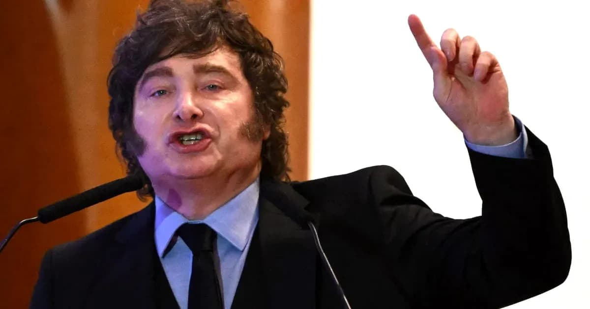Man speaking passionately at a podium