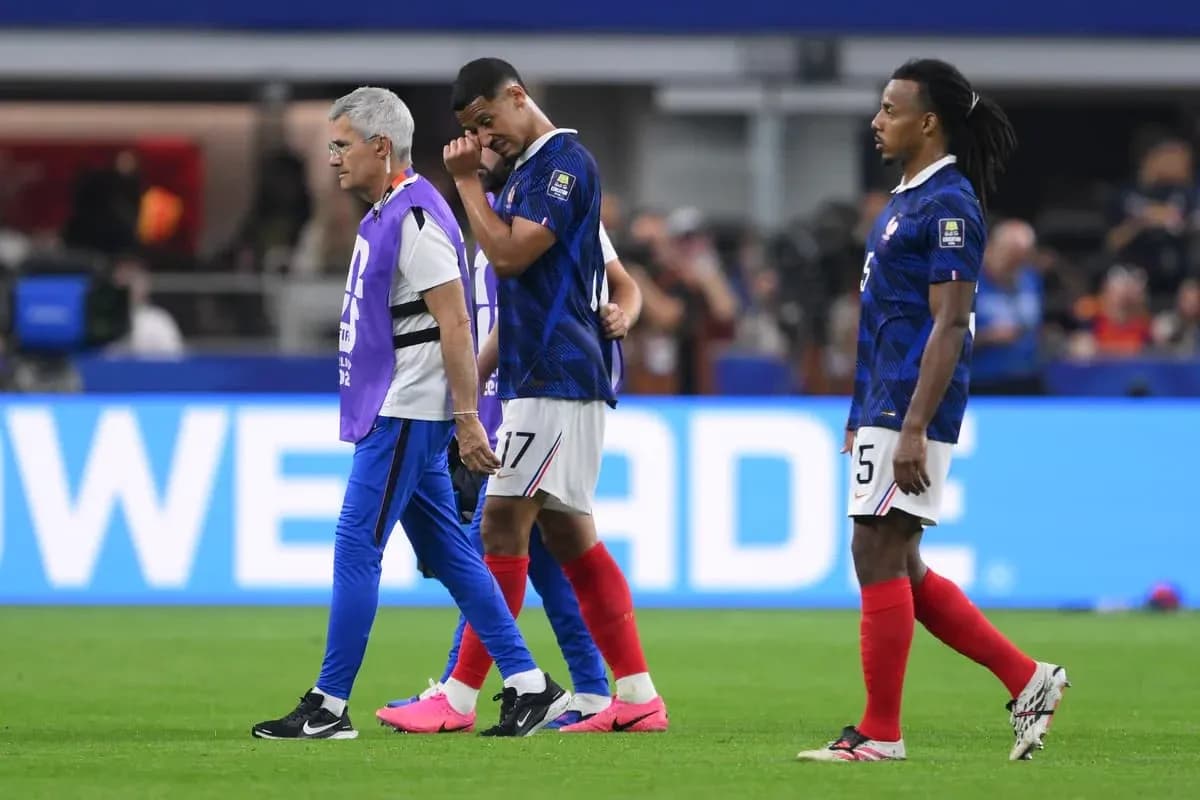 Players walking off the field after a match