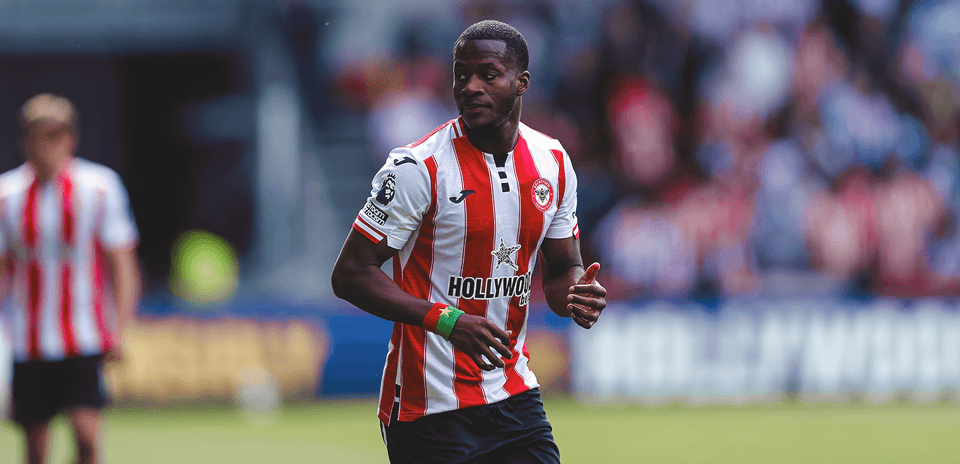 Brentford player during Premier League match
