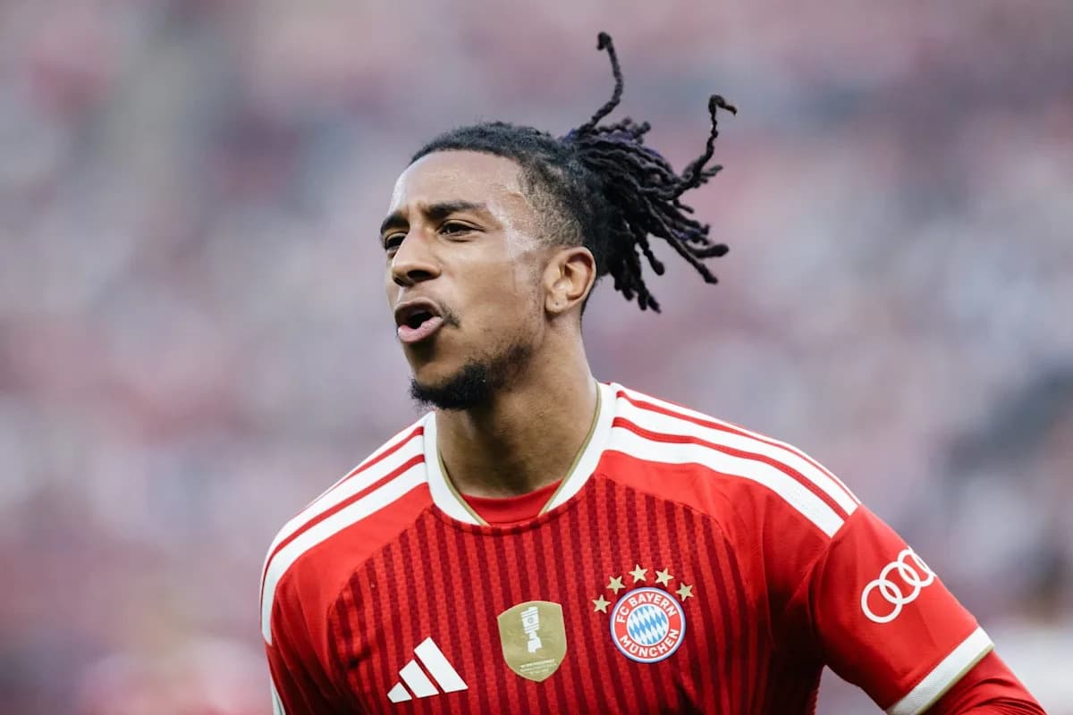 Bayern Munich player celebrating during match