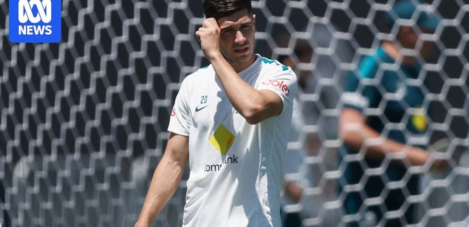 Player adjusting hair during training session
