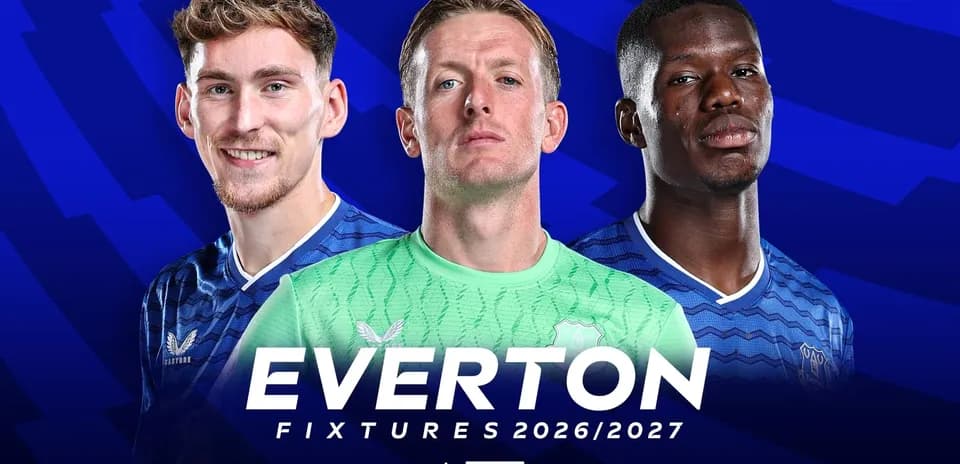 Everton players featured for 2026/2027 fixtures