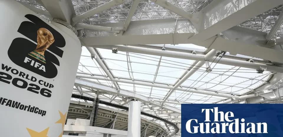 FIFA World Cup 2026 logo displayed in stadium