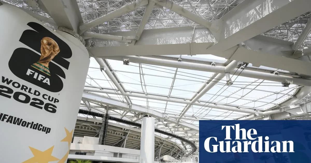 FIFA World Cup 2026 logo displayed in stadium