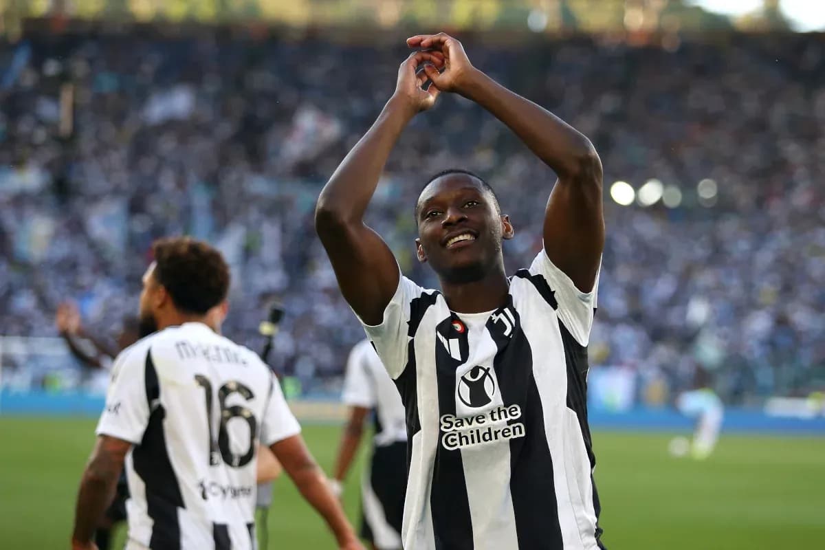 Player celebrating with fans during a match