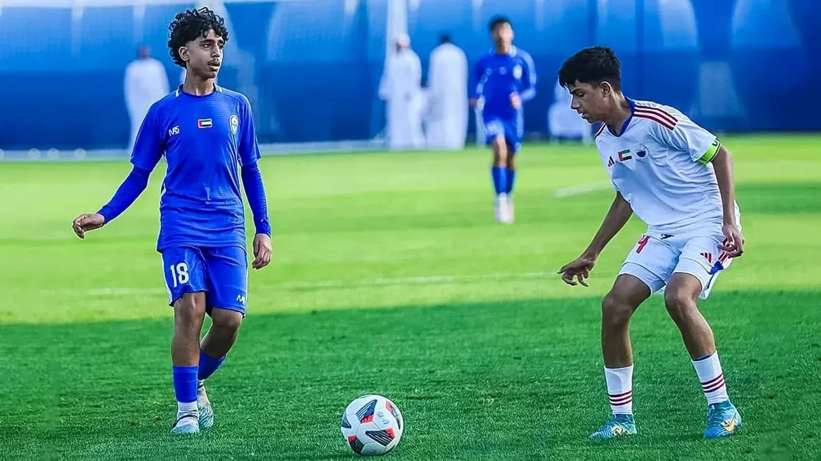 Ittihad Kalba U23 players during match